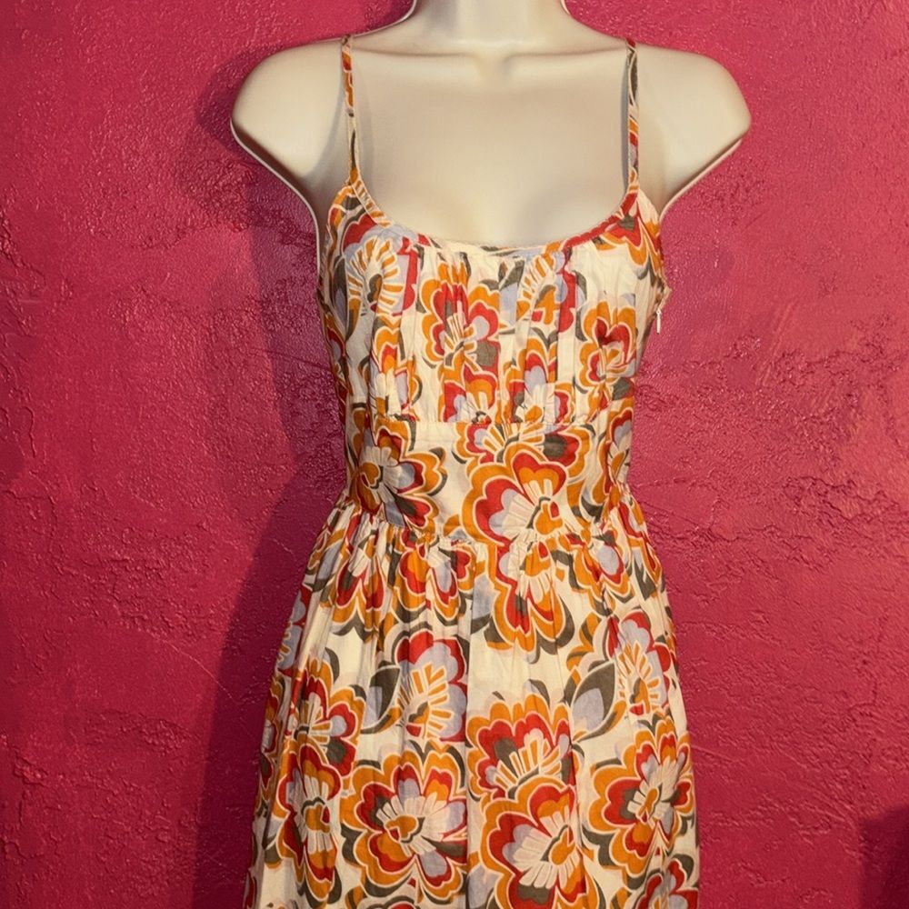 Gorgeous Gap Sundress with bright floral mod print. 100% cotton Size 1.